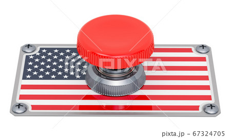 Push button with the United States flag Push button with the United States flag 67324705