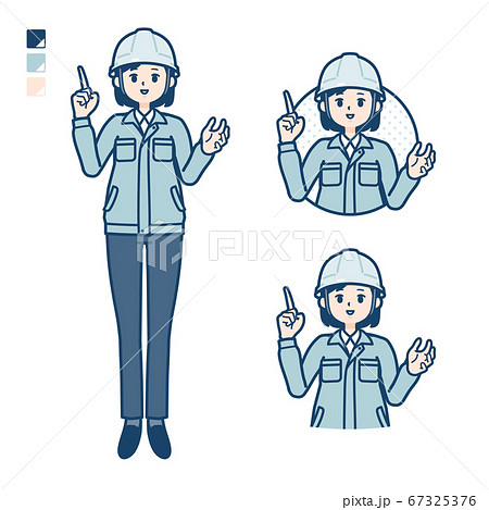 simple work wear woman_speaking 67325376