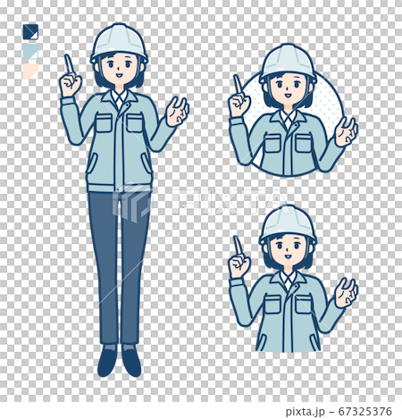 simple work wear woman_speaking 67325376