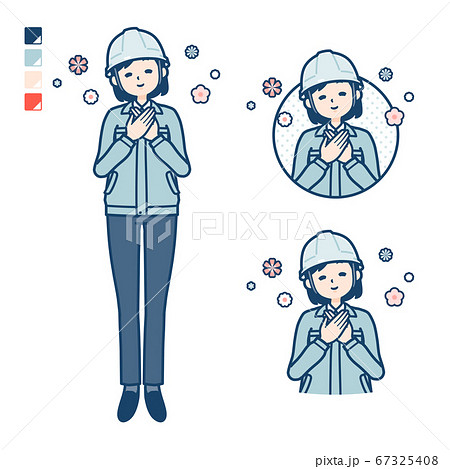 simple work wear woman_healing 67325408