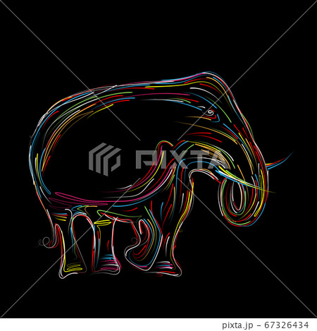 Elephant sketch 67326434