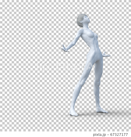 女人粘土藝術3DCG構成 67327177