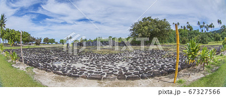 タヒチ 世界遺産 タプタプアテア マラエ タヒチ 世界遺産 タプタプアテア マラエ 67327566