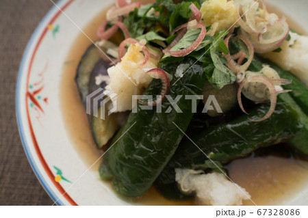 夏野菜の揚げびたし 夏野菜の揚げびたし 67328086