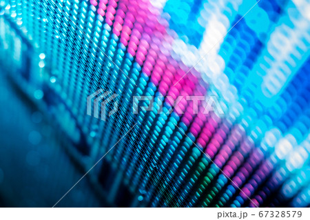 CloseUp LED blurred screen. LED soft focus 67328579