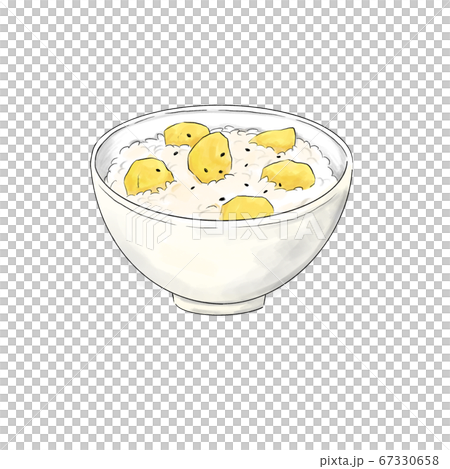 Watercolor style chestnut rice illustration Watercolor style chestnut rice illustration 67330658