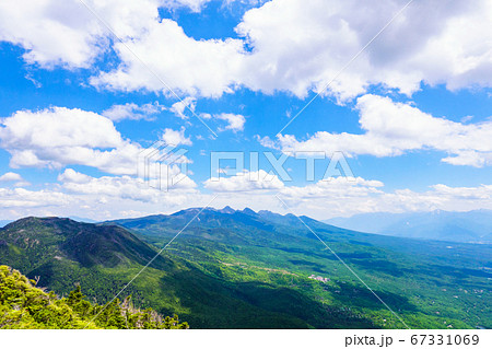 初夏の蓼科山登山：女乃神茶屋（蓼科山登山口）コースの風景 67331069