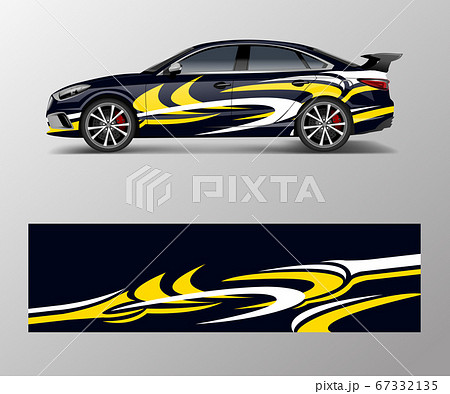 Abstract Sport racing car wrap decal and sticker Abstract Sport racing car wrap decal and sticker 67332135