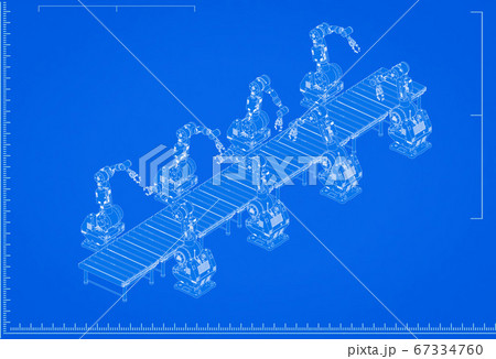 robot assembly line blueprint robot assembly line blueprint 67334760