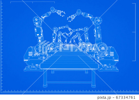 robot assembly line blueprint robot assembly line blueprint 67334761