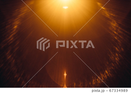 Abstract Natural Sun flare on the black 67334989