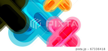 Modern vector glass cross shape abstract technology background for cover, placard, poster, banner or flyer 67336418