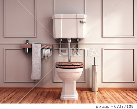 vintage light tones empty restroom 3d render image vintage light tones empty restroom 3d render image 67337109