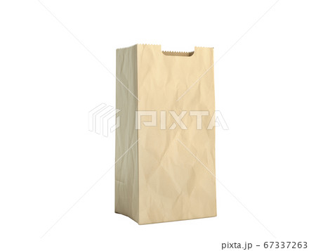 paper bag for products 3d render on a white no paper bag for products 3d render on a white no 67337263