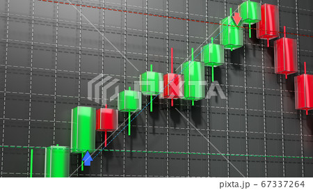 Business candle stick graph chart of stock market 67337264