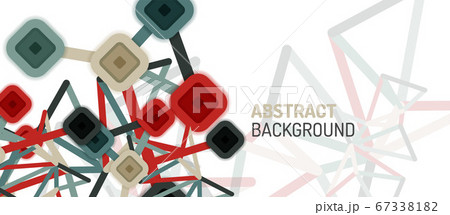Abstract square dot connections, flat style multicolored geometric background for Wallpaper, Banner, Background, Card, Book Illustration, landing page or poster design Abstract square dot connections, flat style multicolored geometric background for Wallpaper, Banner, Background, Card, Book Illustration, landing page or poster design 67338182