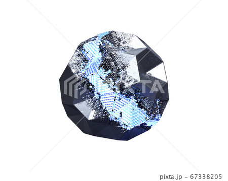 futuristic background geometric figure with a 67338205