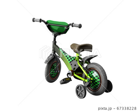 black kids bike on white background no shadow black kids bike on white background no shadow 67338228