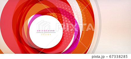 Trendy simple circle abstract background, dynamic motion concept. Vector Illustration For Wallpaper, Banner, Background, Card, Book Illustration, landing page 67338285