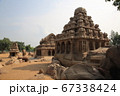 インド 世界遺産 マハバリプラム 5つの石彫り寺院 ファイブラタ ドラヴィダ建築 67338424
