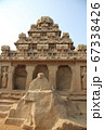 インド 世界遺産 マハバリプラム 5つの石彫り寺院 ファイブラタ ドラヴィダ建築 67338426