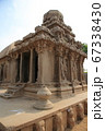 インド 世界遺産 マハバリプラム 5つの石彫り寺院 ファイブラタ ドラヴィダ建築 67338430
