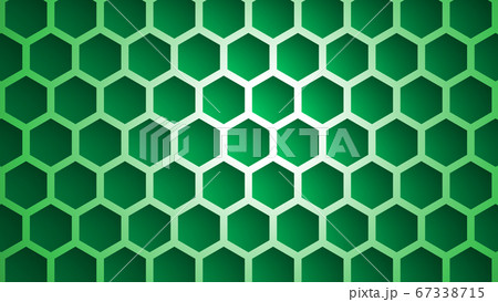 CGヘクサゴン　グラデーションの六角形 67338715