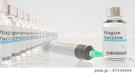 Medical bottles with plague vaccine and...のイラスト素材 [67339404] - PIXTA