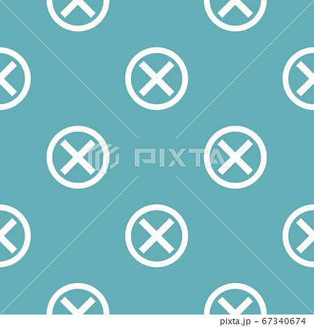 No sign pattern seamless blueのイラスト素材 [67340674] - PIXTA