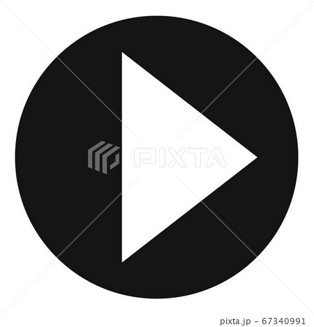 Arrow icon in black vector simple 67340991