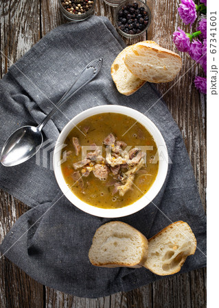 Hot tripe from chicken stomachs. 67341601