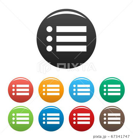 List icons set vectorのイラスト素材 [67341747] - PIXTA