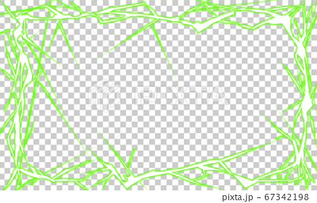 Rectangle frame of lightning green... - Stock Illustration [67342198] -  PIXTA