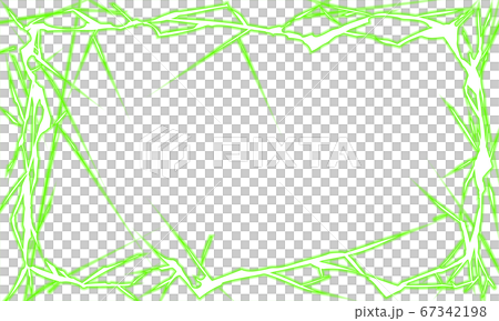 Rectangle frame of lightning green... - Stock Illustration [67342198] -  PIXTA