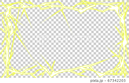 Rectangle frame of lightning yellow... - Stock Illustration [67342203] -  PIXTA