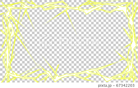 Rectangle frame of lightning yellow... - Stock Illustration [67342203] -  PIXTA