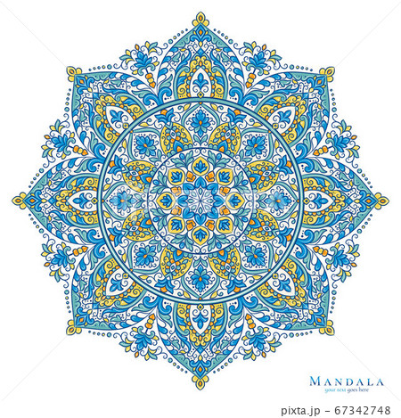 Luxury mandala pattern on a white background. Luxury mandala pattern on a white background. 67342748
