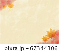紅葉の水彩イラスト背景 67344306
