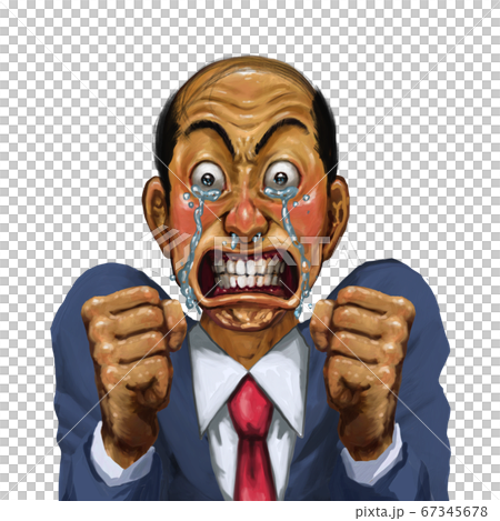 厚塗り,驚き,怒り,食いしばり,歯ぎしり,ハゲ,リアル,手描き 67345678