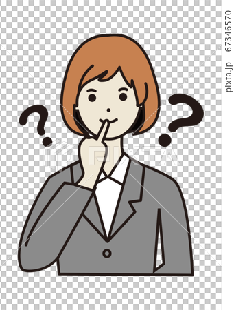 ？なスーツ女性 67346570