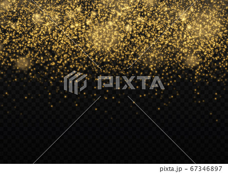 Yellow dust sparks. 67346897