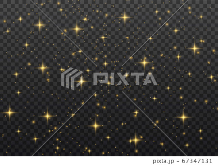 Yellow dust sparks. 67347131