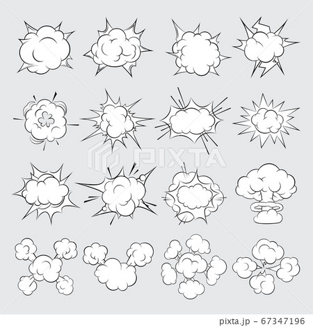 Set vector comic bubble 67347196