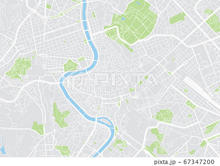 Rome colored vector map 67347200