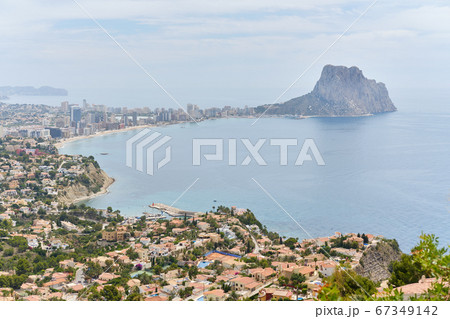Aerial photography panoramic image Calpe 67349142
