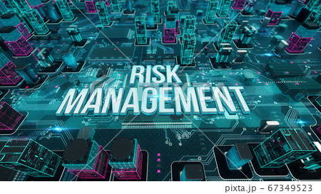 Risk Management with digital technology concept 3D rendering Risk Management with digital technology concept 3D rendering 67349523