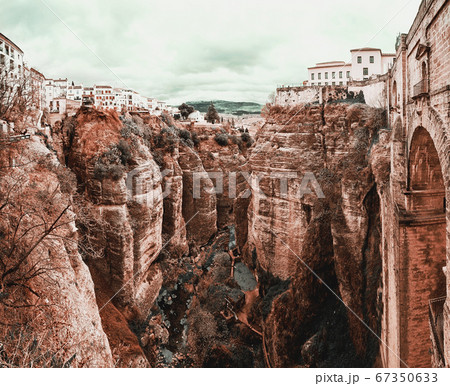 Amazing view of the Ronda canyon Amazing view of the Ronda canyon 67350633