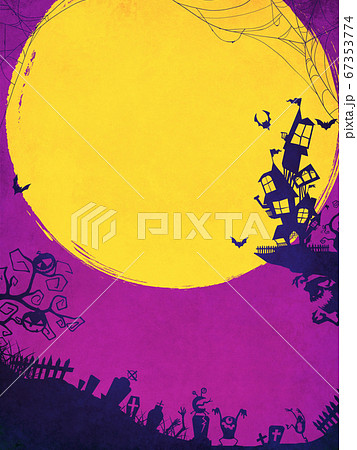 紫色のハロウィン背景 紫色のハロウィン背景 67353774