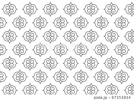 アイヌ文様パターン1のイラスト素材