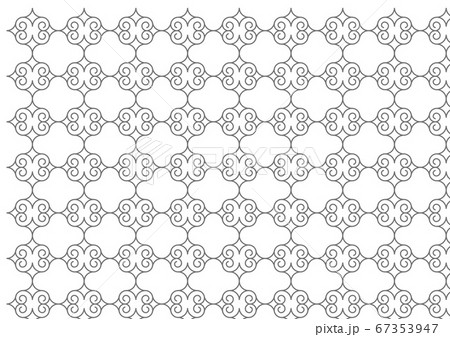 アイヌ文様パターン2のイラスト素材